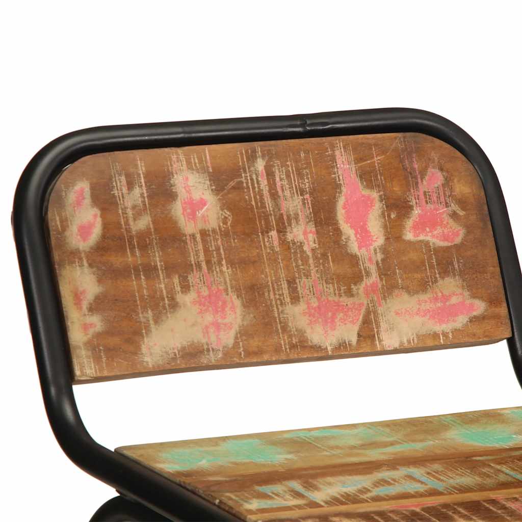 Reclaimed Solid Wood Bar Stools 2 pcs - 46x35.5x80 cm Eco-Friendly