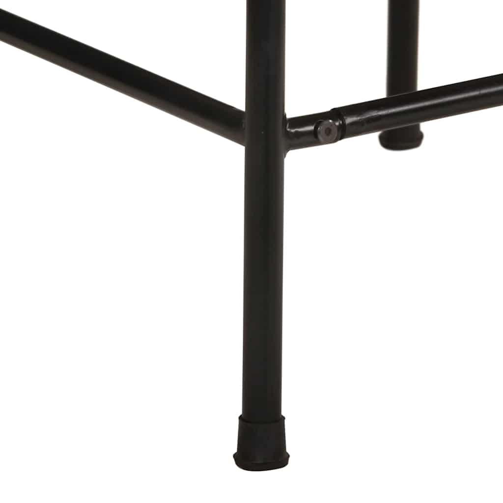 Set of 4 Solid Mango Wood Bar Stools - Rustic Charm, 46x35.5x70 cm