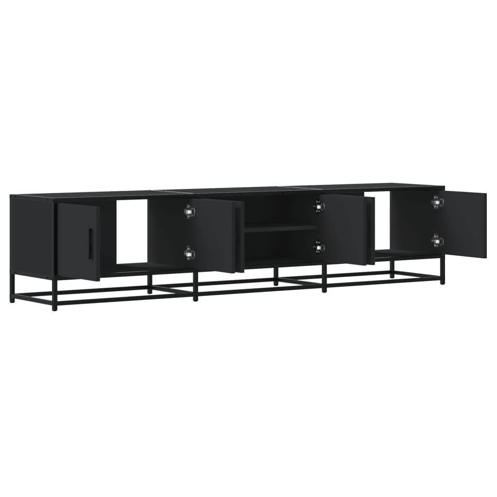 TV Cabinet Black 180x35x41 cm Engineered Wood