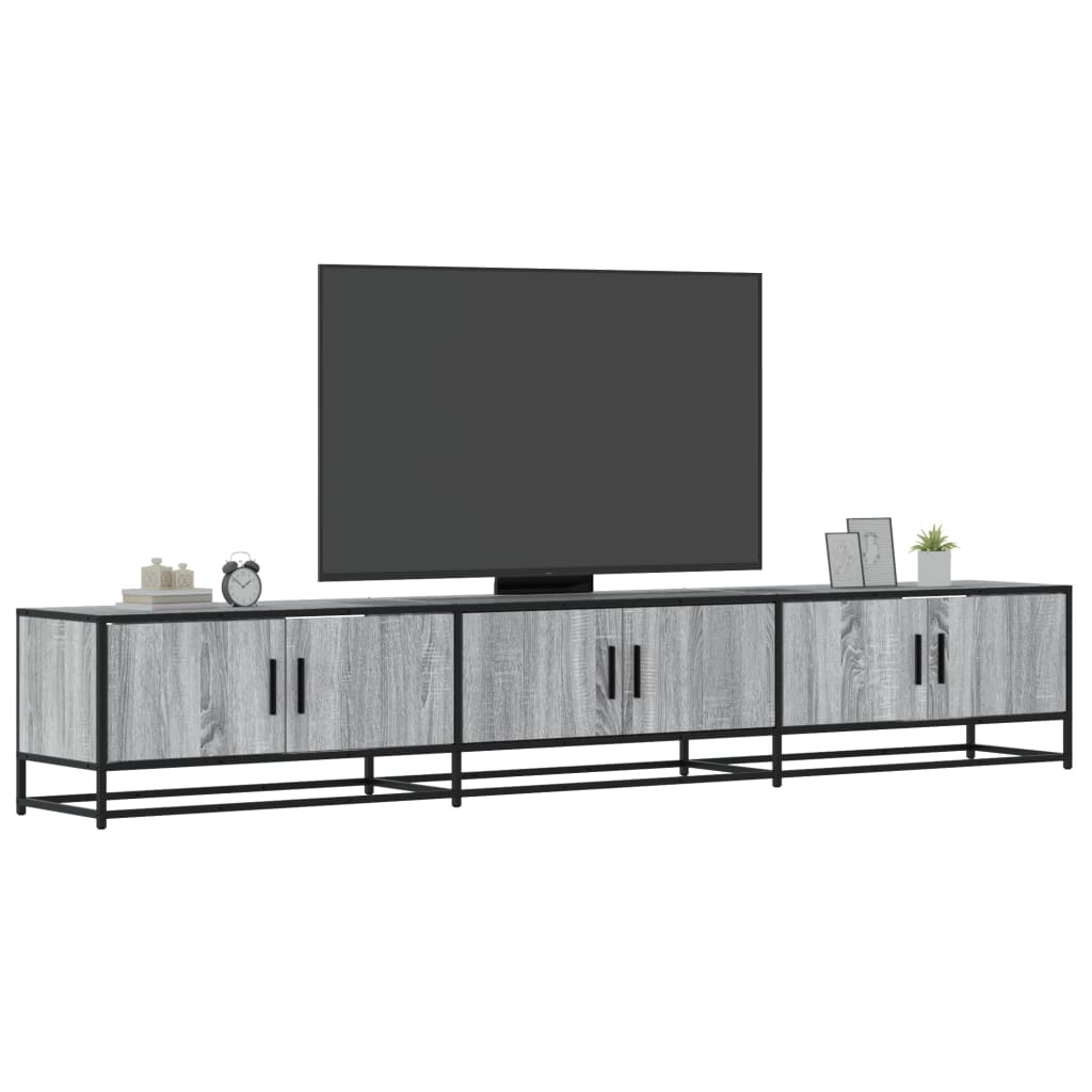 TV Cabinet Grey Sonoma 240x35x41 cm Engineered Wood