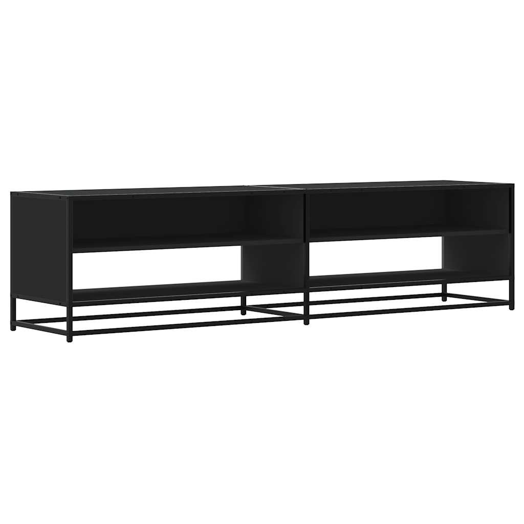 TV Cabinet Black 180.5x40x46 cm Engineered Wood