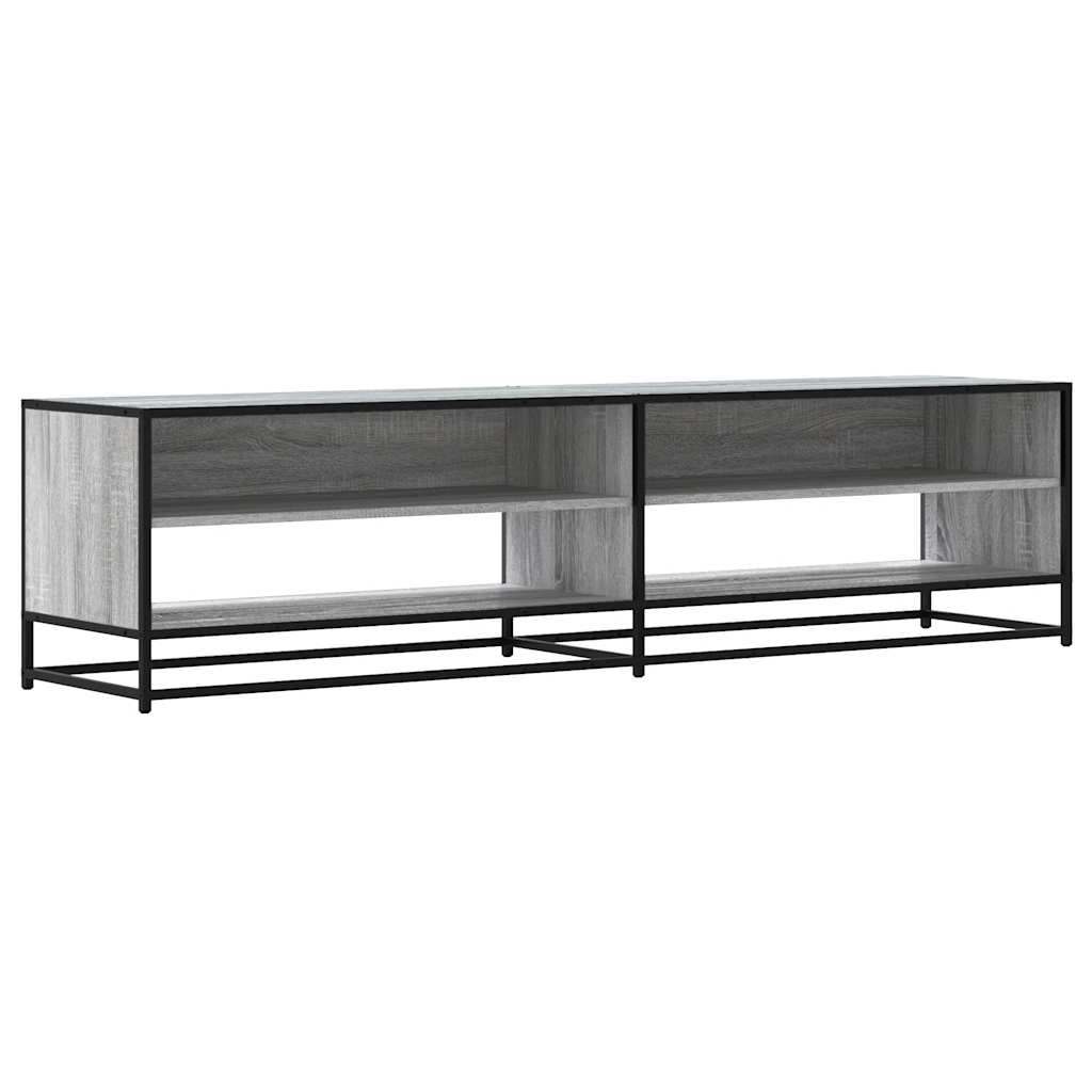 TV Cabinet Grey Sonoma 180.5x40x46 cm Engineered Wood