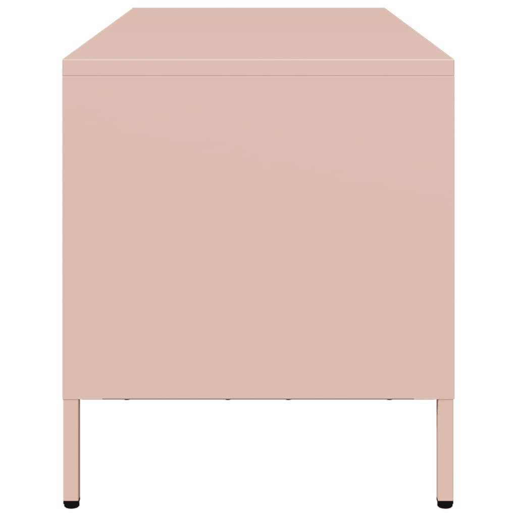 TV Cabinet Pink 101.5x39x43.5 cm Cold-rolled Steel