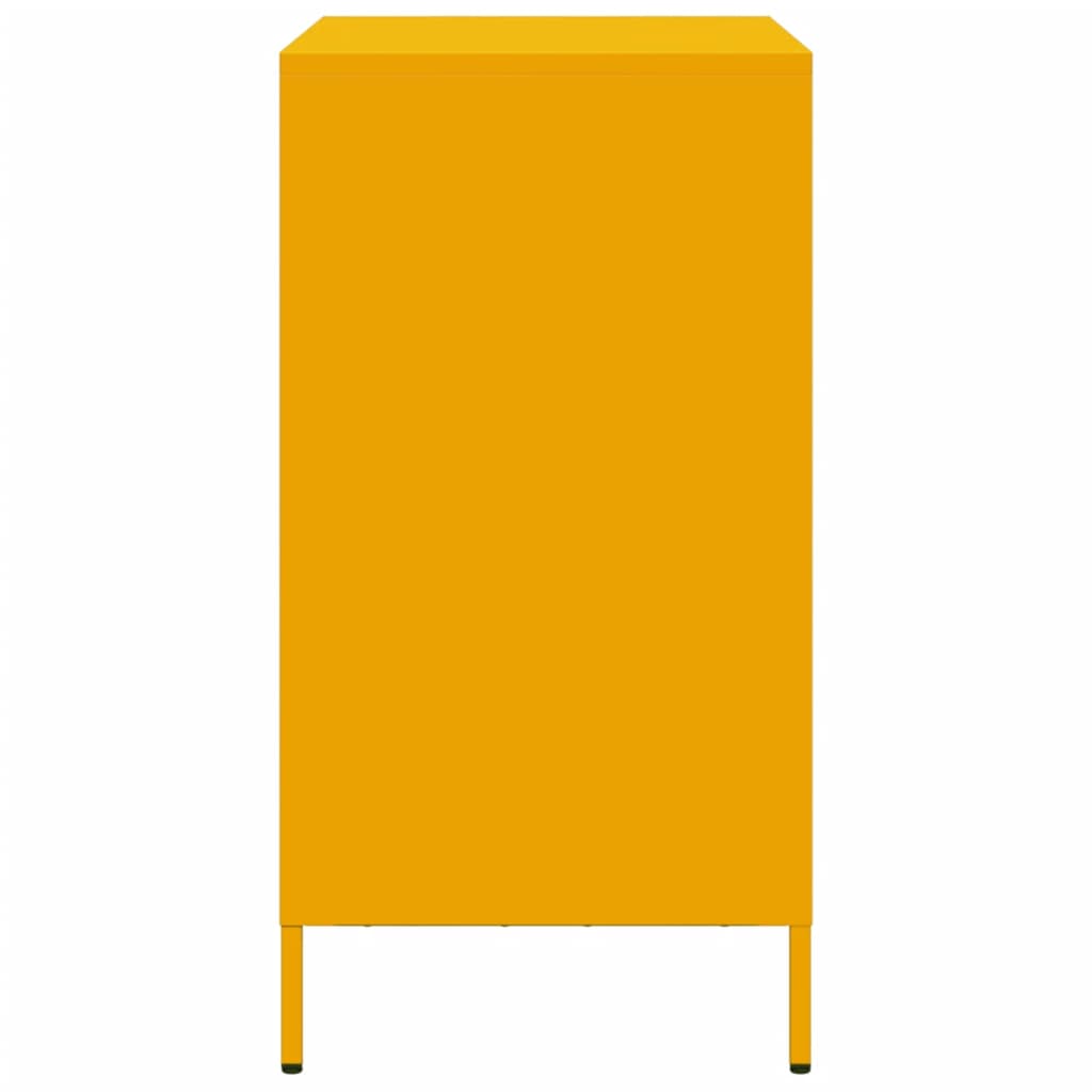 Mustard Yellow Steel Sideboard 68x39x73.5 cm | Stylish & Durable