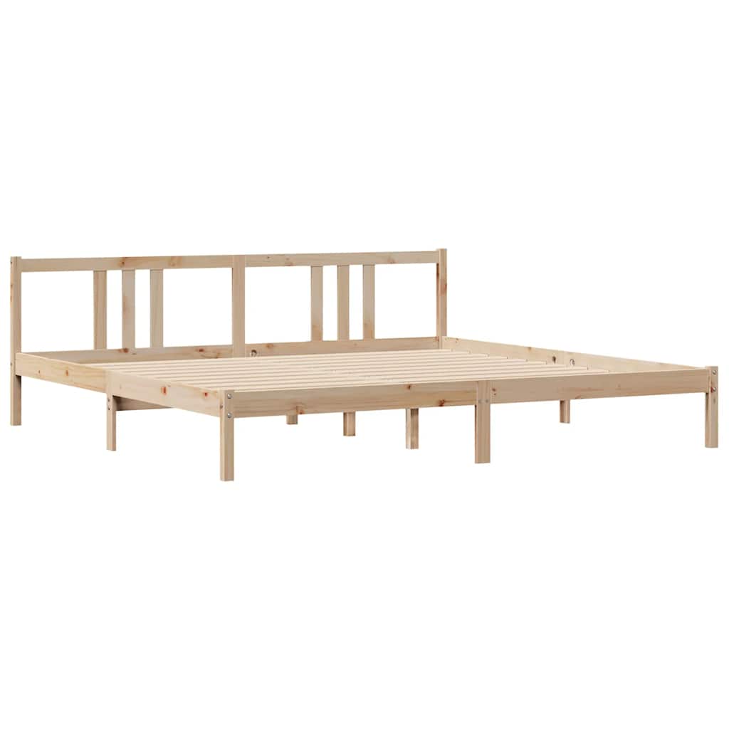 Bed Frame without Mattress 180x200 cm Super King Solid Wood Pine