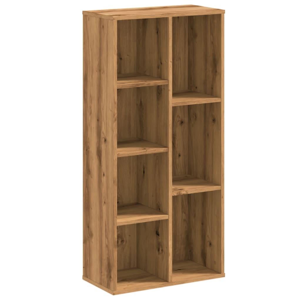 Oak Artisian Bookcase 50x25x105 cm | Engineered Wood Finish