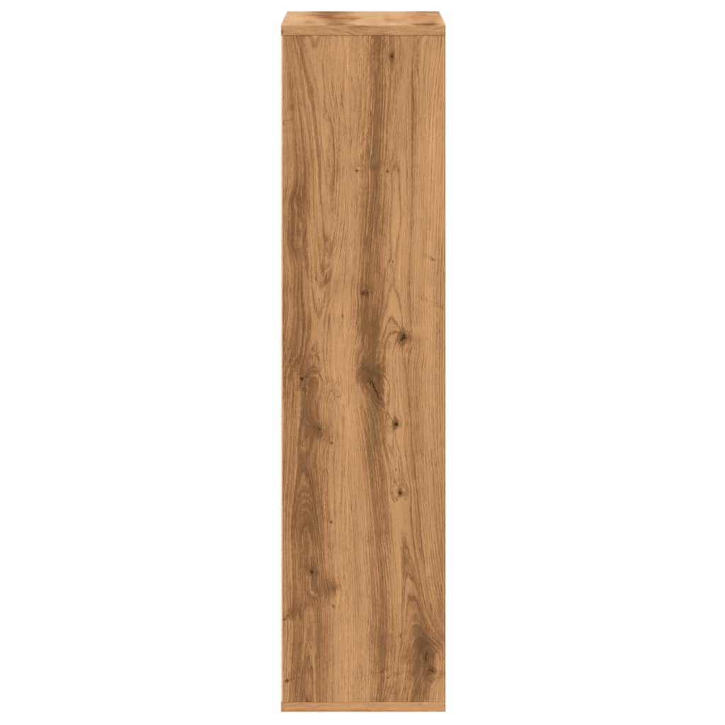 Oak Artisian Bookcase 50x25x105 cm | Engineered Wood Finish