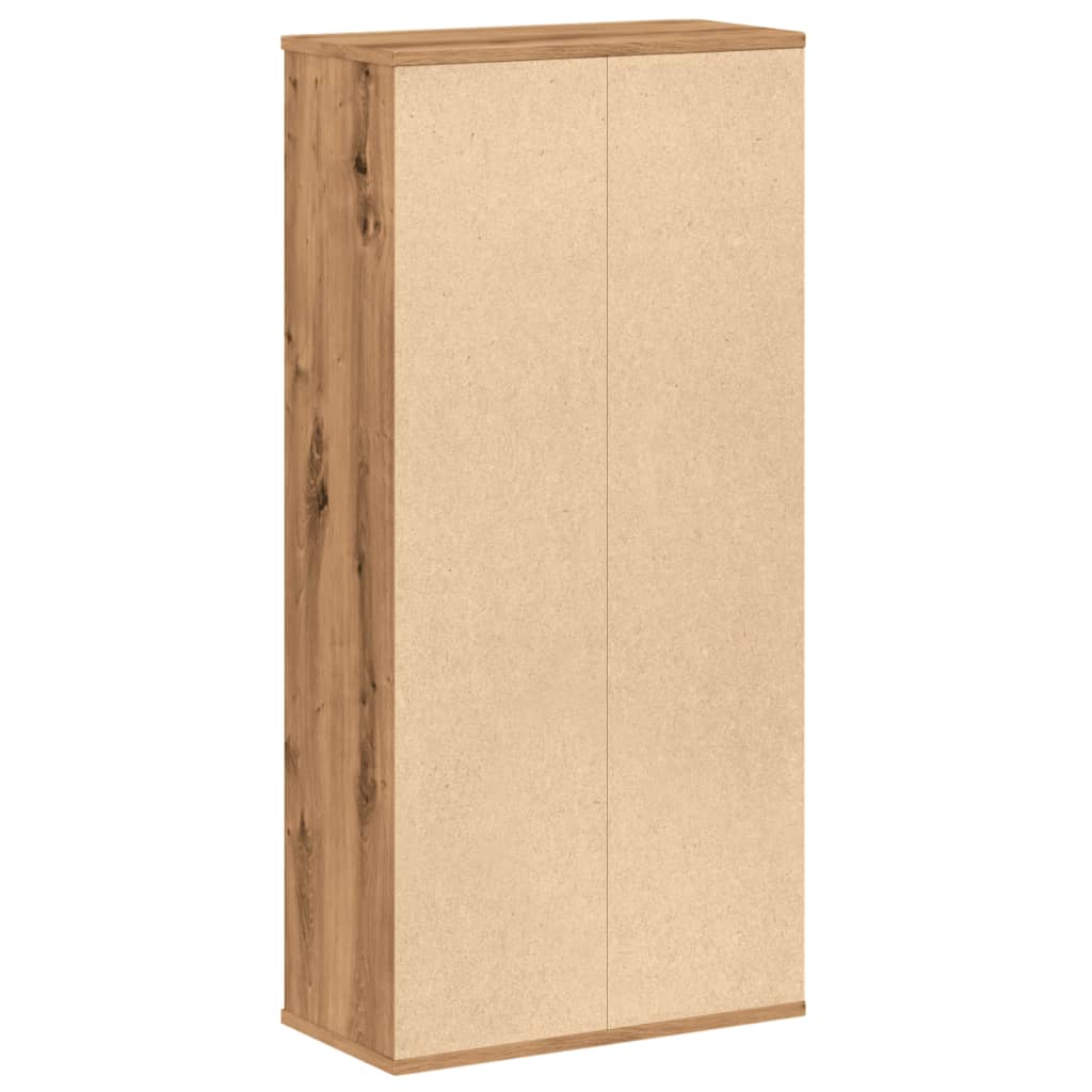 Oak Artisian Bookcase 50x25x105 cm | Engineered Wood Finish