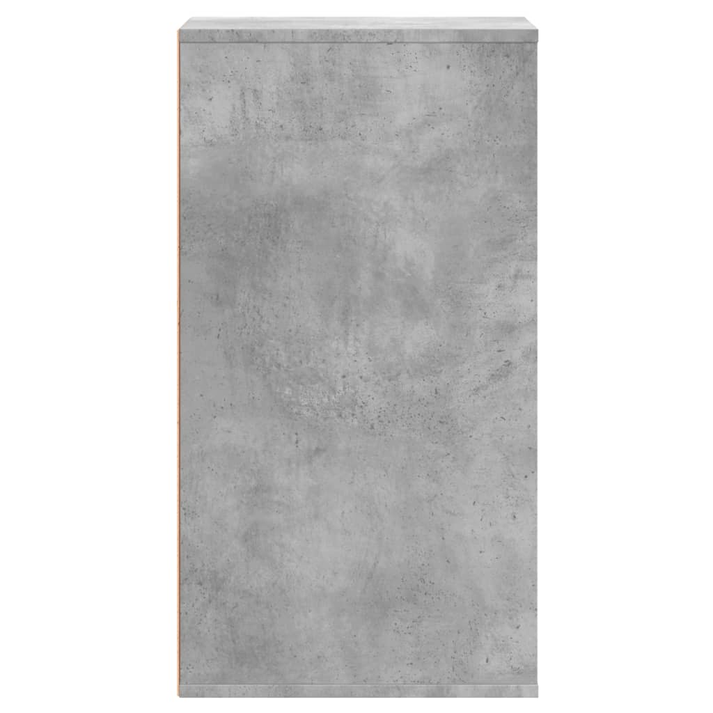 Concrete Grey Corner Chest of Drawers - 40x41x76 cm, Engineered Wood