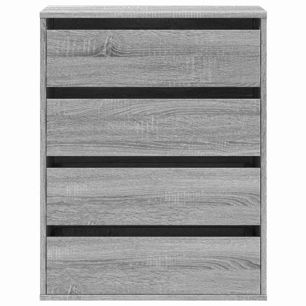 Grey Sonoma Corner Chest of Drawers, Engineered Wood, 60x41x76 cm