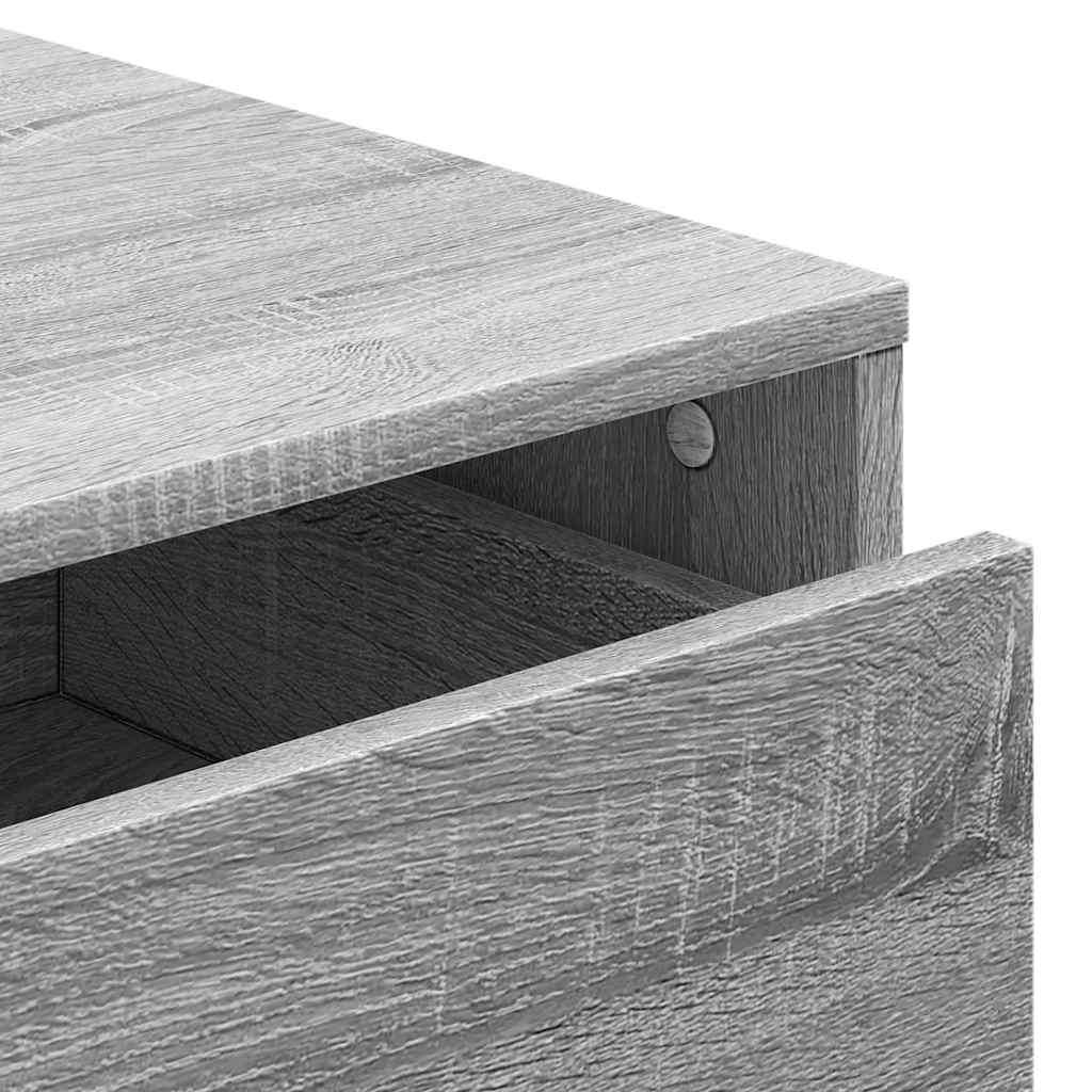 Grey Sonoma Corner Chest of Drawers, Engineered Wood, 60x41x76 cm