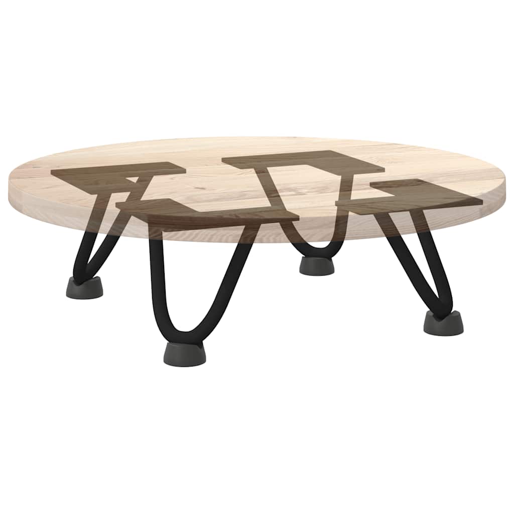 Black 10cm Solid Steel Hairpin Legs for Coffee Table - Set of 4