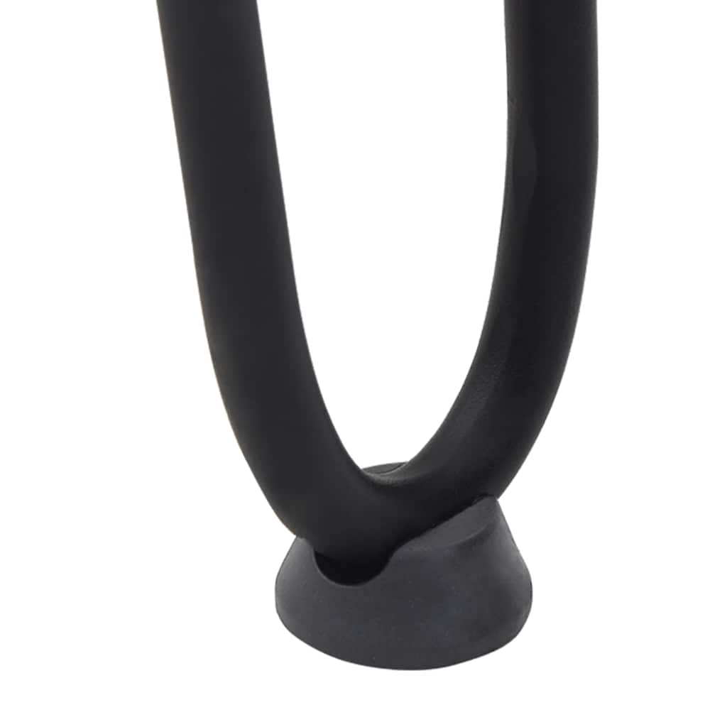 Black 10cm Solid Steel Hairpin Legs for Coffee Table - Set of 4