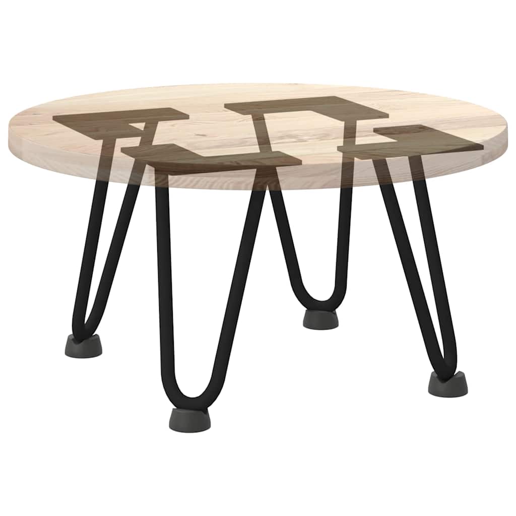 Solid Steel Black Hairpin Legs - Set of 4 for Coffee Tables, 20cm