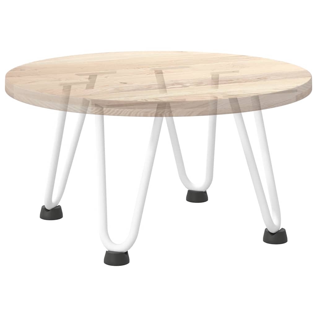 White Hairpin Legs for Coffee Table, 20cm Solid Steel, Set of 4