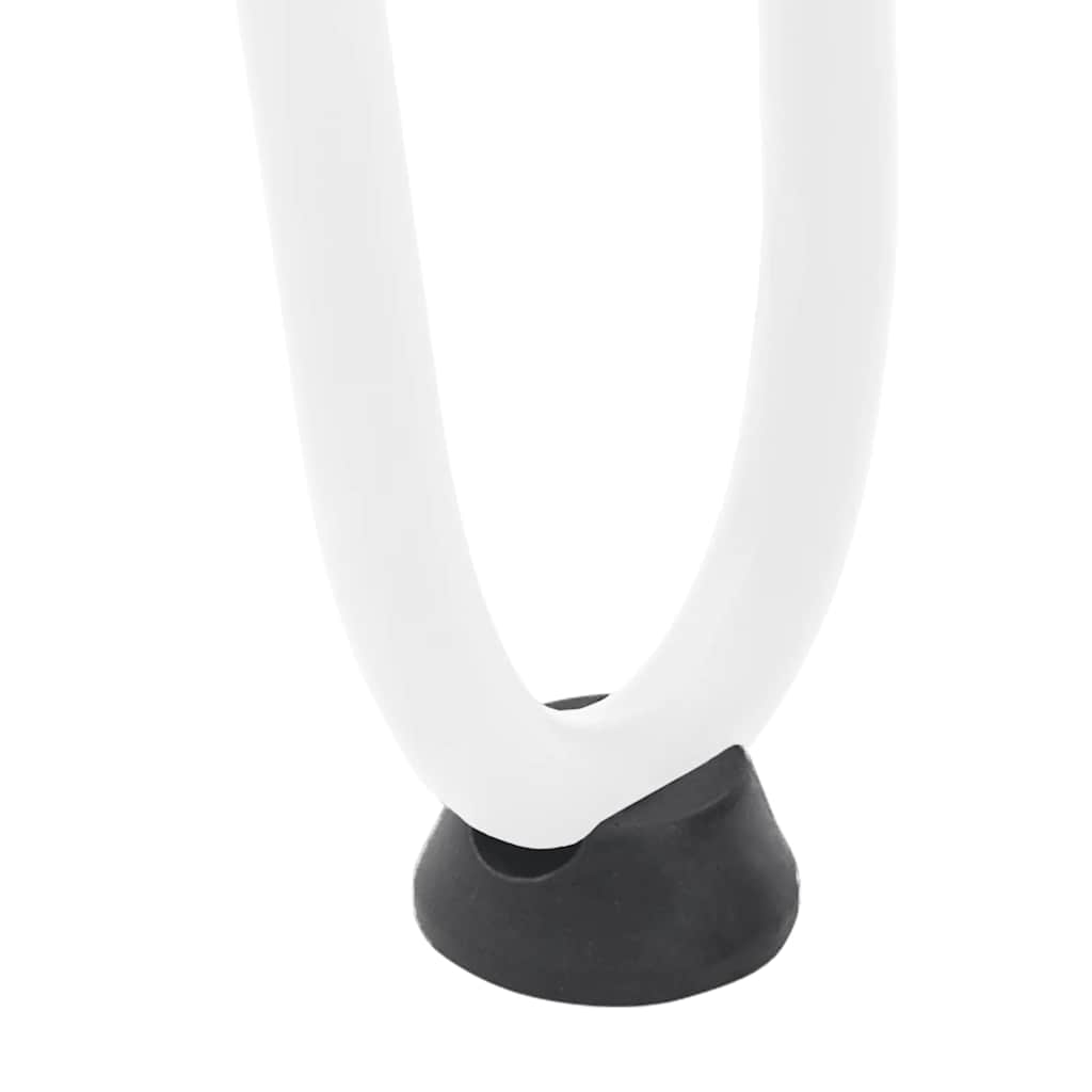 White Hairpin Legs for Coffee Table, 20cm Solid Steel, Set of 4