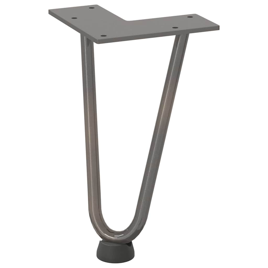Natural Steel Hairpin Legs 4 pcs - 20cm Solid Steel for Coffee Table