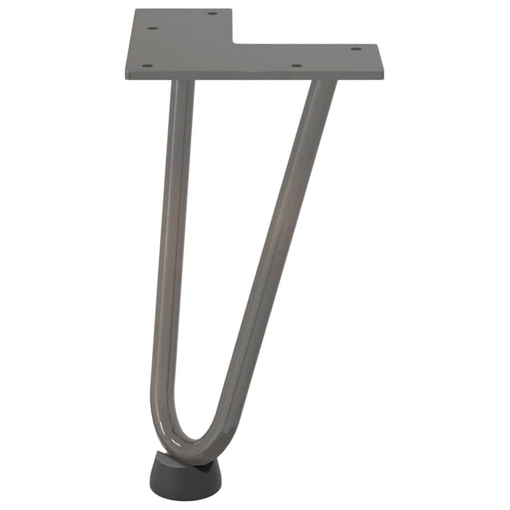 Natural Steel Hairpin Legs 4 pcs - 20cm Solid Steel for Coffee Table