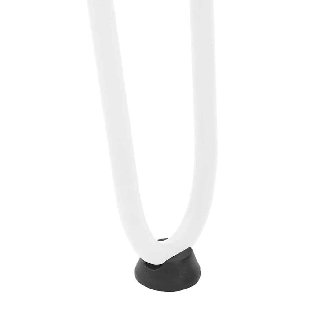 White 72cm Steel Hairpin Legs for Console Tables, Set of 4