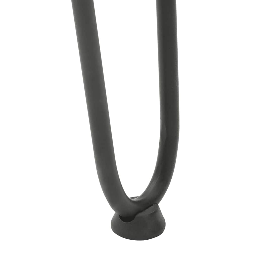 Anthracite Solid Steel Hairpin Legs for Console Table, 72cm, 4pcs