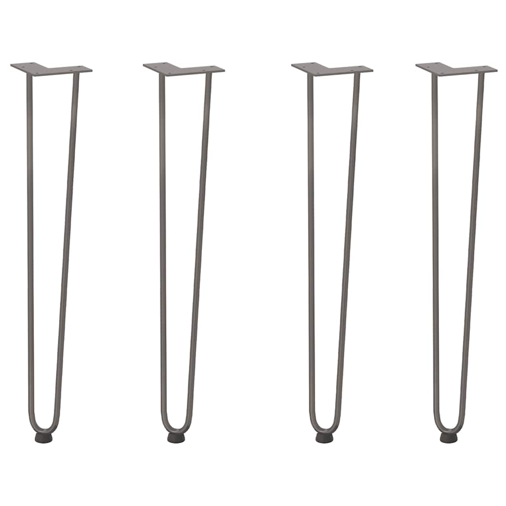 Natural Steel Hairpin Legs for Console Table - 4pcs, 72cm Solid Steel