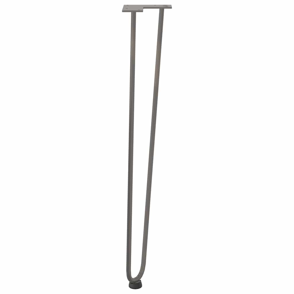 Natural Steel Hairpin Legs for Console Table - 4pcs, 72cm Solid Steel
