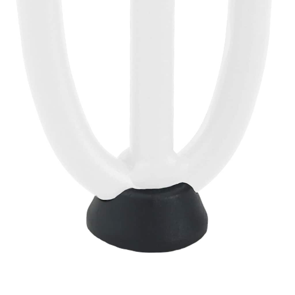 White Solid Steel 10cm Hairpin Legs for Coffee Table - Set of 4