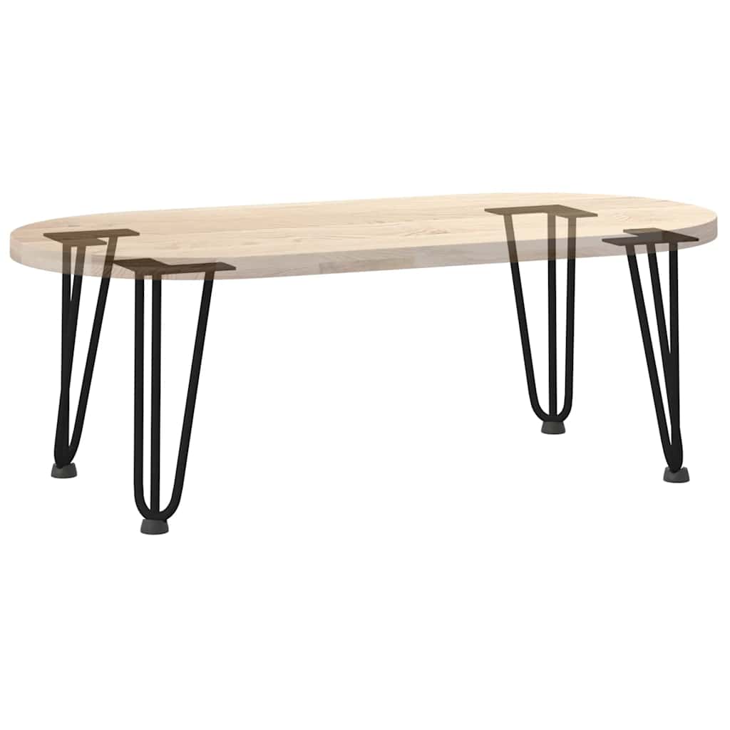 Black Solid Steel Hairpin Legs - 30cm, 4 Pack for Coffee Table