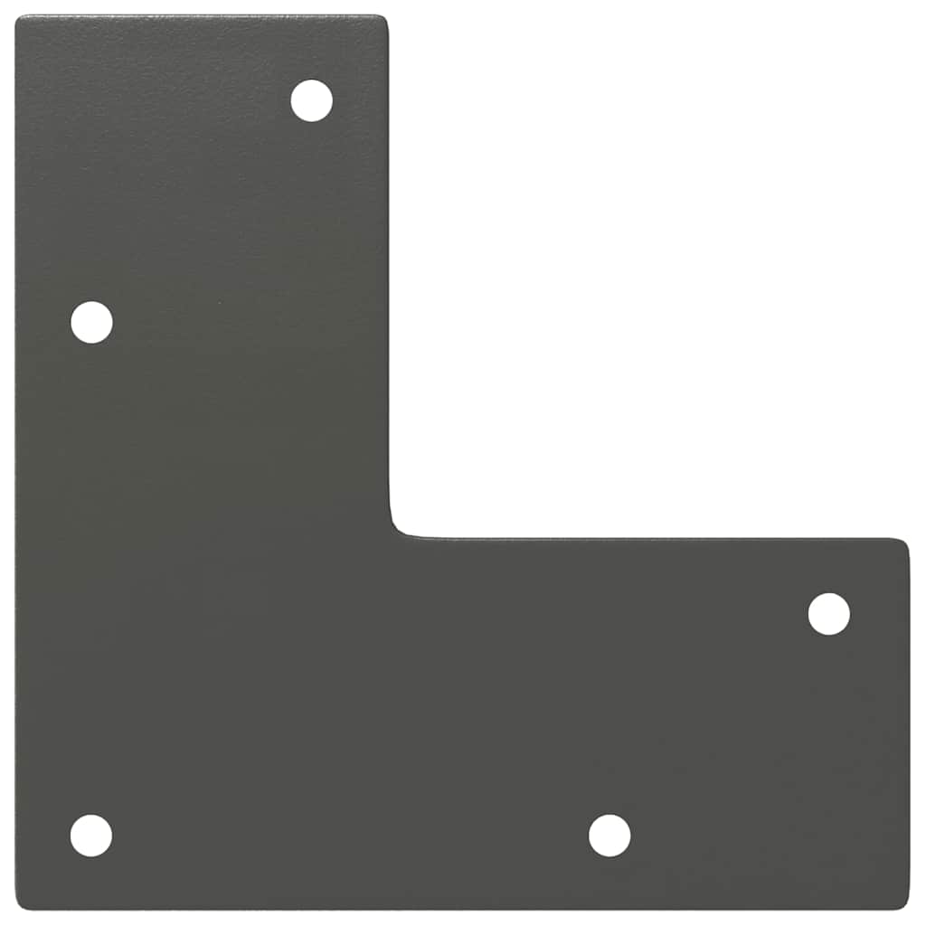 Anthracite Solid Steel Hairpin Legs for Coffee Table, 4pcs, 30cm