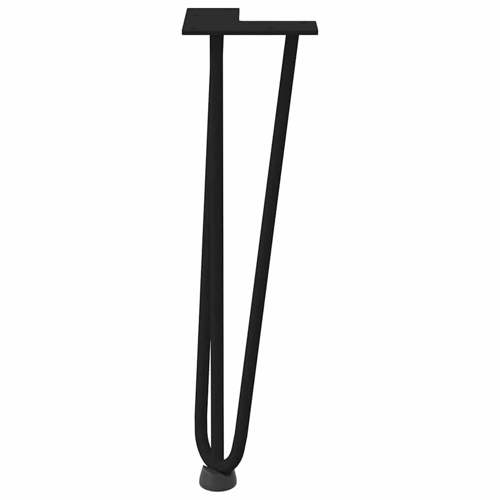 Solid Steel Hairpin Legs for Coffee Table, 4 PCS, Black, 42cm