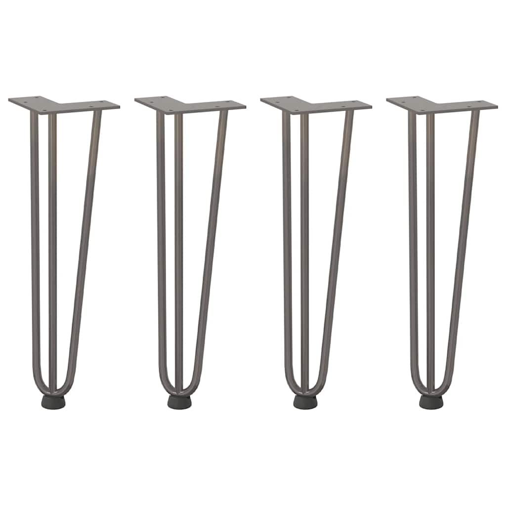 Steel Hairpin Legs for Coffee Table 4 pcs 42 cm - Natural Finish