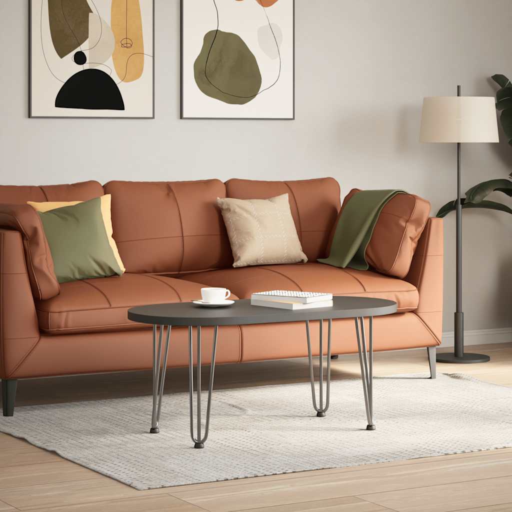 Steel Hairpin Legs for Coffee Table 4 pcs 42 cm - Natural Finish