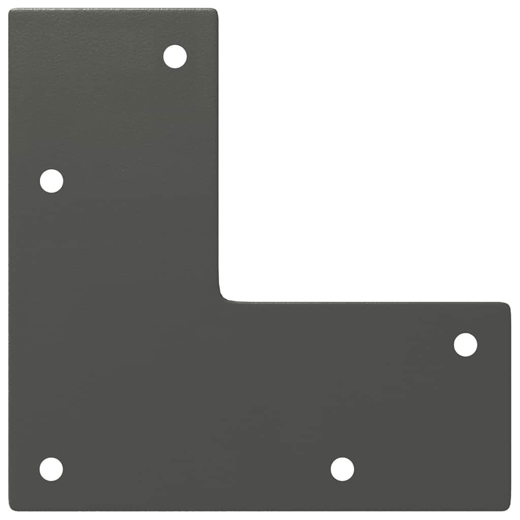 Anthracite Solid Steel Hairpin Legs for Console Table, 4pcs, 72cm