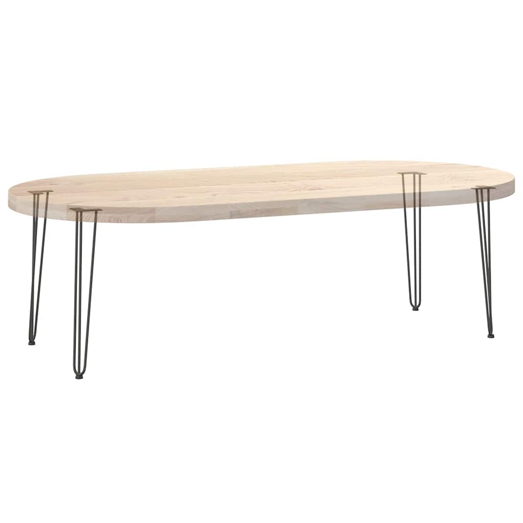 Anthracite Solid Steel Hairpin Legs for Console Table, 4pcs, 72cm