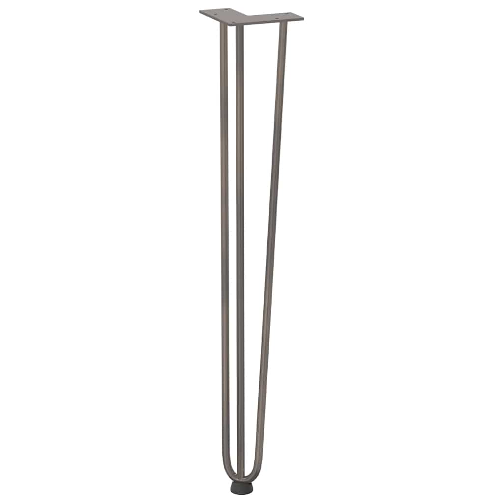 Natural Steel Console Table Hairpin Legs - Set of 4, 72 cm Solid Steel