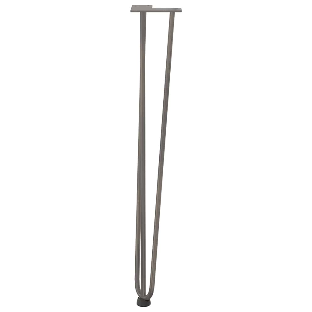 Natural Steel Console Table Hairpin Legs - Set of 4, 72 cm Solid Steel