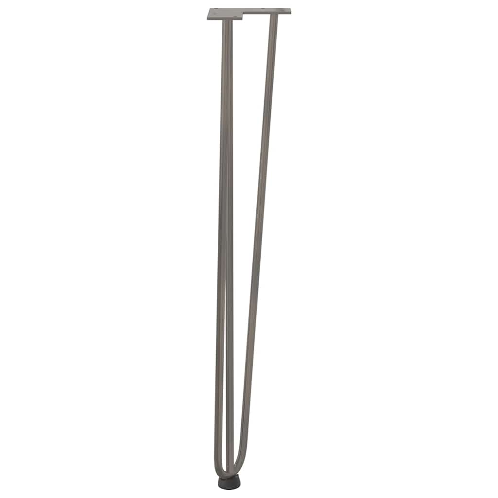 Natural Steel Console Table Hairpin Legs - Set of 4, 72 cm Solid Steel