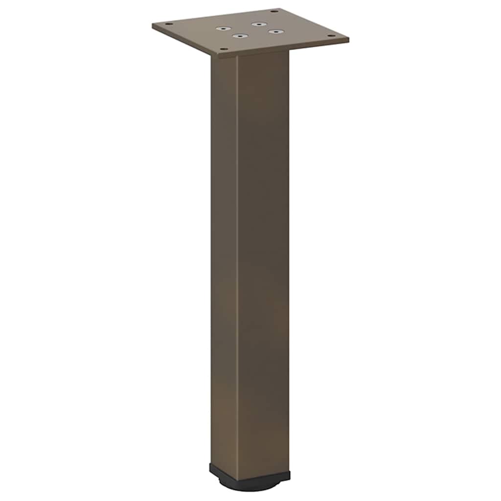 Natural Steel Coffee Table Legs Set of 4 - 42-44 cm Durable Metal