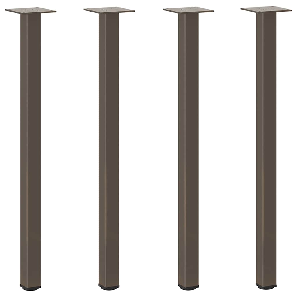 Natural Steel Console Table Legs 4pcs, 72-74cm Durable Support