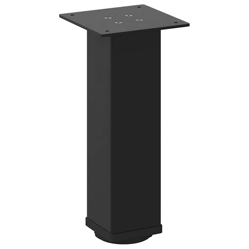 Black Steel Coffee Table Legs - Set of 4, Adjustable 30-32 cm