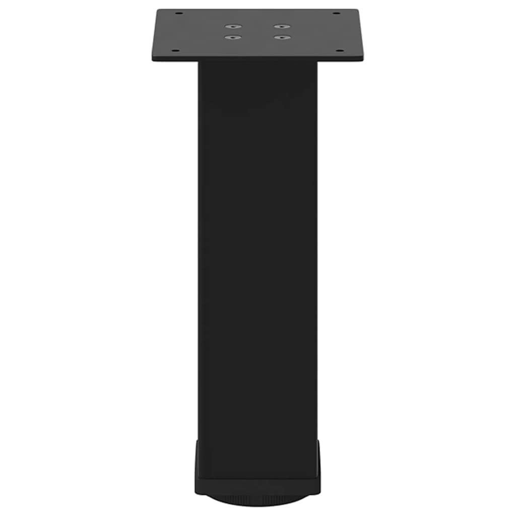 Black Steel Coffee Table Legs - Set of 4, Adjustable 30-32 cm