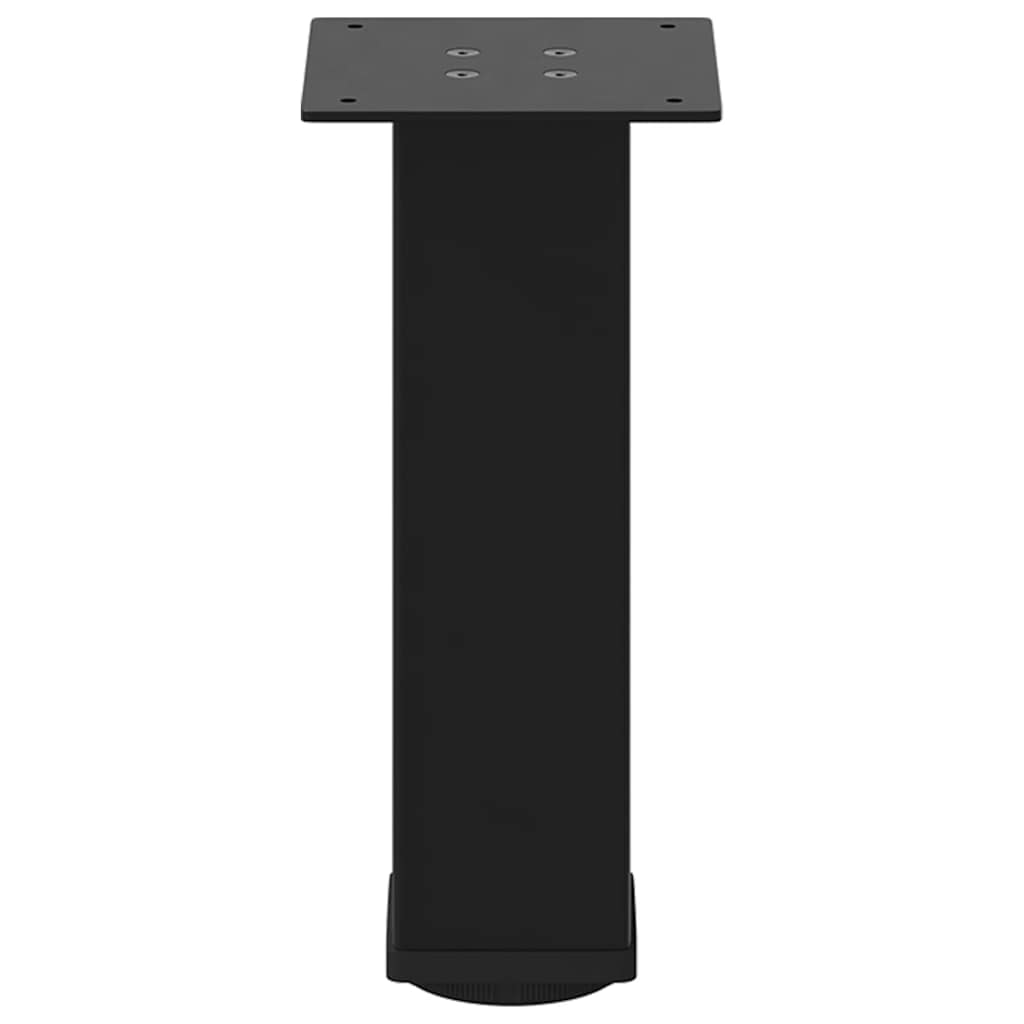 Black Steel Coffee Table Legs - Set of 4, Adjustable 30-32 cm