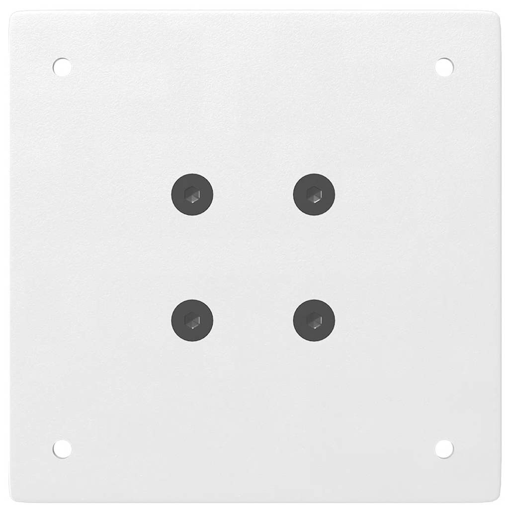 Set of 4 White Steel Coffee Table Legs, Adjustable 30-32cm