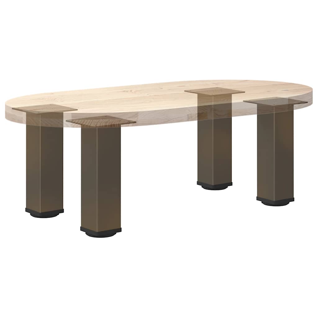 Natural Steel Coffee Table Legs, 4 Pcs, 30-32 cm Durable Design