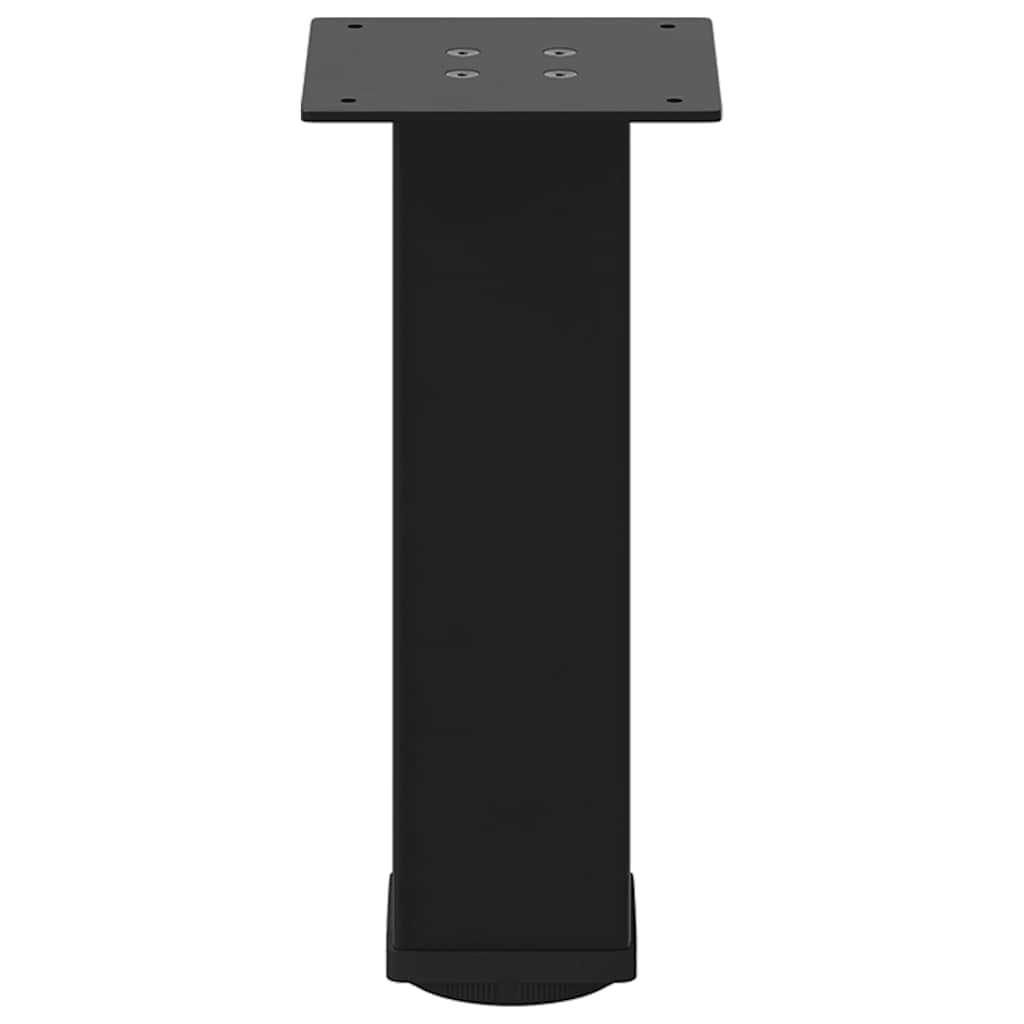 Black Steel Coffee Table Legs 4pcs, 42-44 cm Adjustable Height