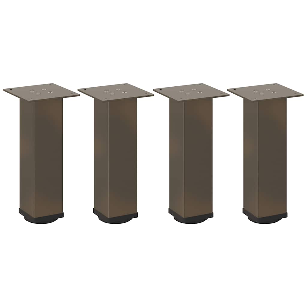 Natural Steel Coffee Table Legs Set - 42-44 cm, 4 pcs