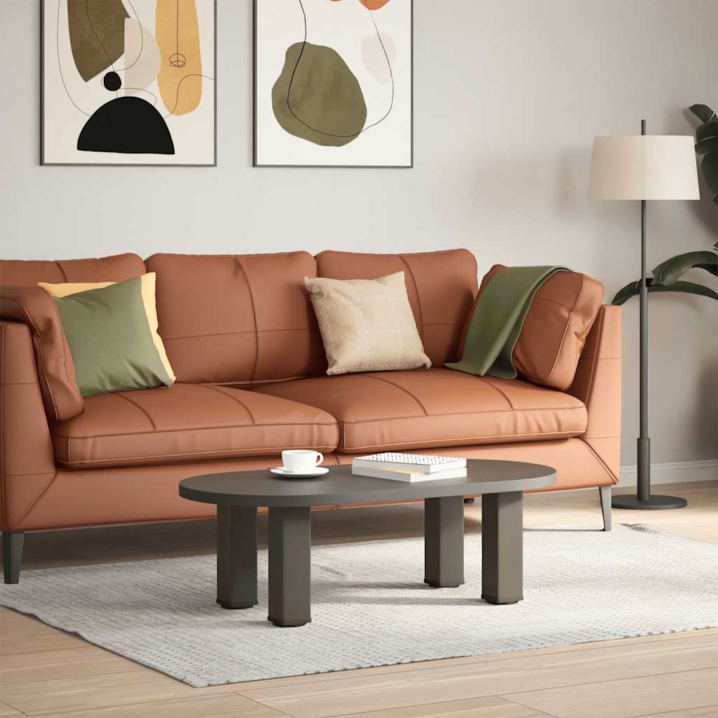 Natural Steel Coffee Table Legs Set - 42-44 cm, 4 pcs