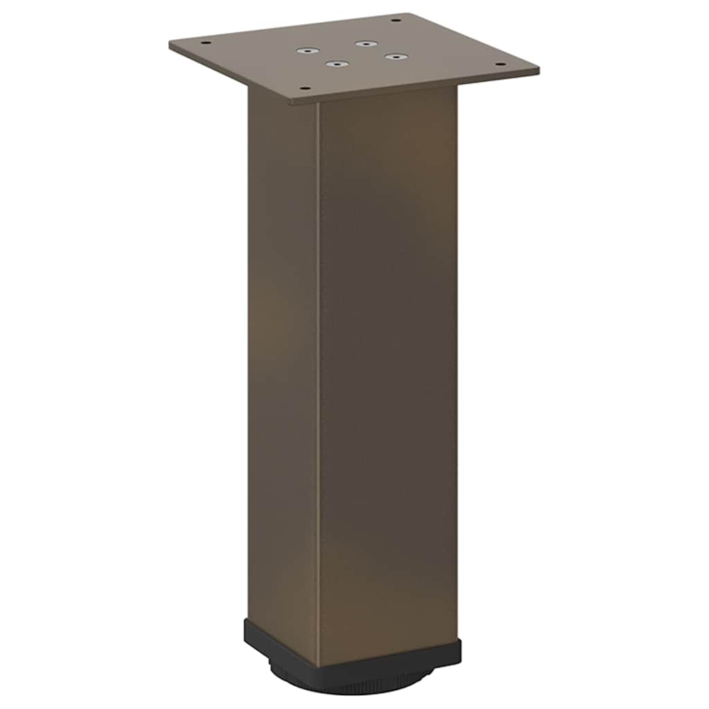 Natural Steel Coffee Table Legs Set - 42-44 cm, 4 pcs