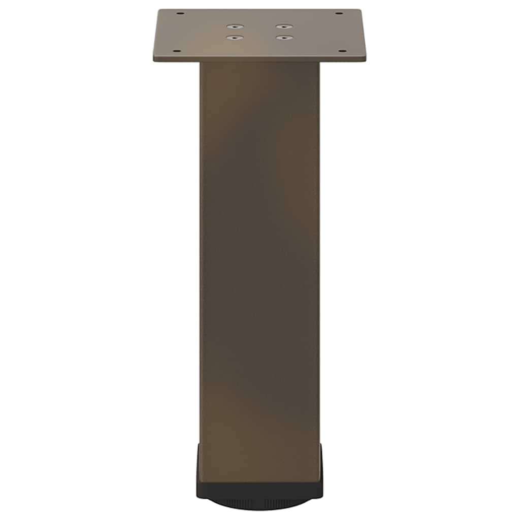 Natural Steel Coffee Table Legs Set - 42-44 cm, 4 pcs