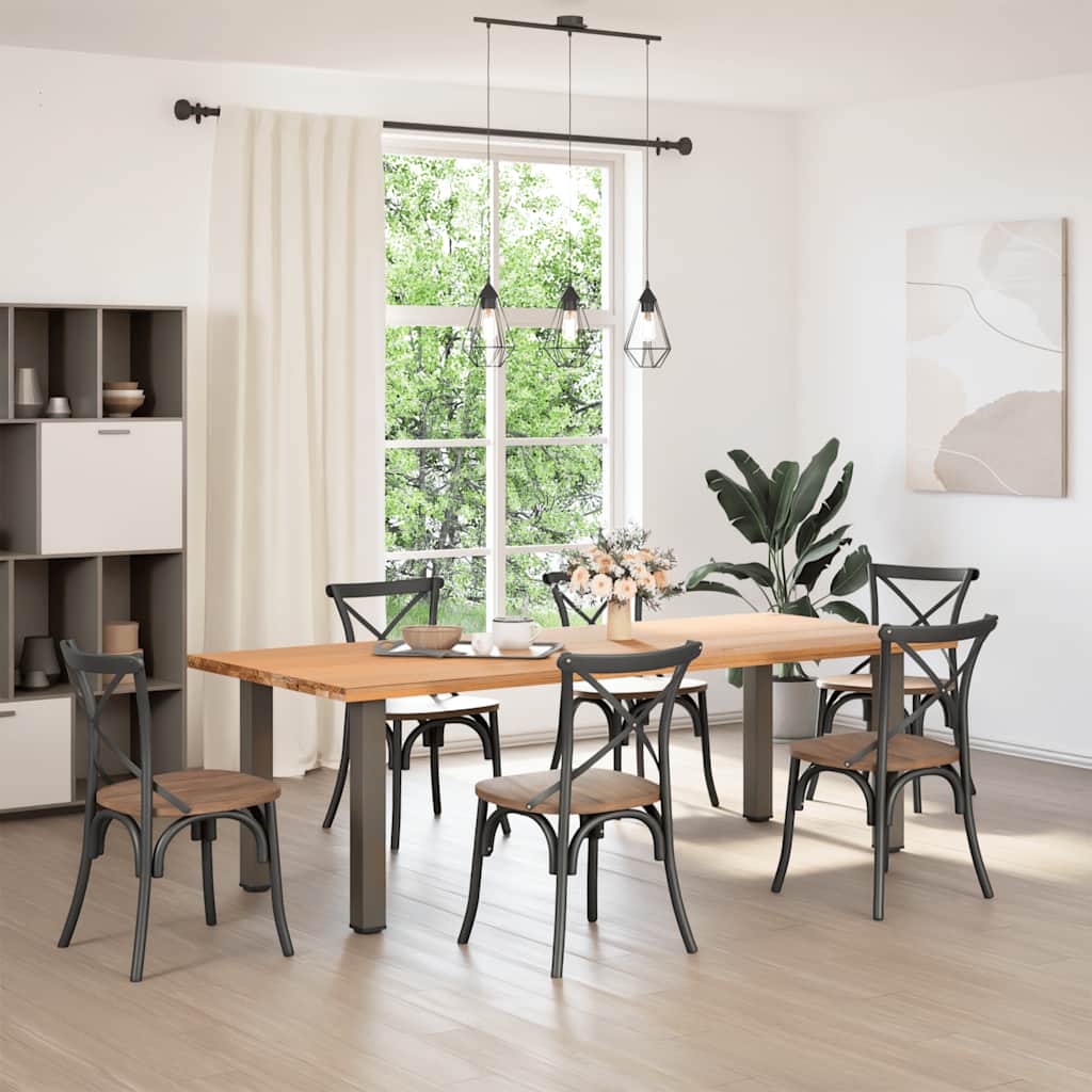 Natural Steel Console Table Legs Set, 4 pcs, 72-74 cm